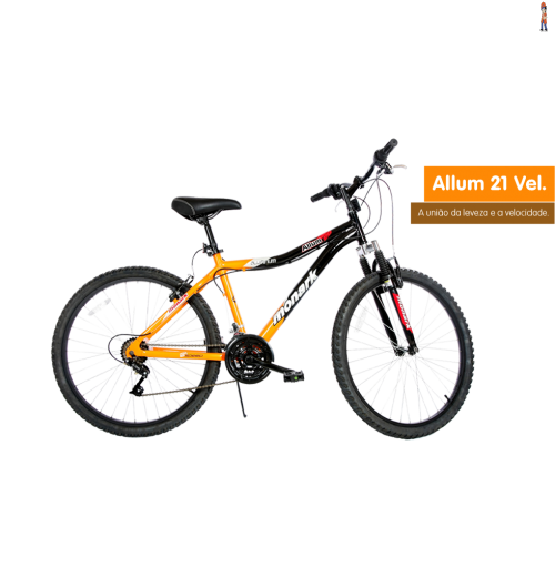 Bicicleta Monark Allum Aro 26 modelo 21vel