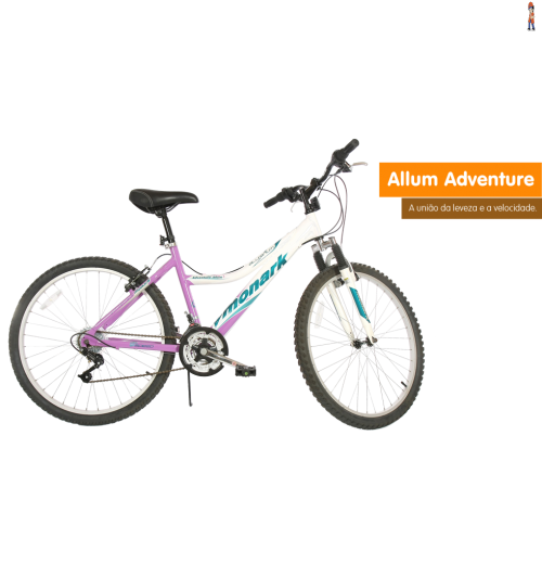 Bicicleta Monark Allum Adventure Aro 26 modelo 21vel