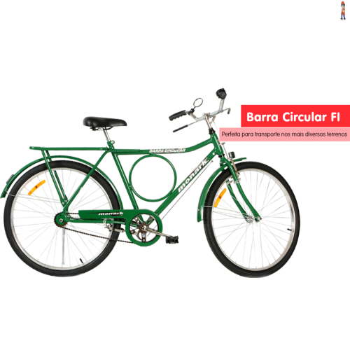 Bicicleta Monark Barra Circular Aro 26 Freio Ingles Varao 