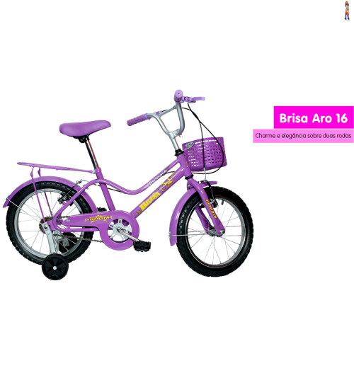 Bicicleta Monark Brisa aro 16 aço infantojuvenil