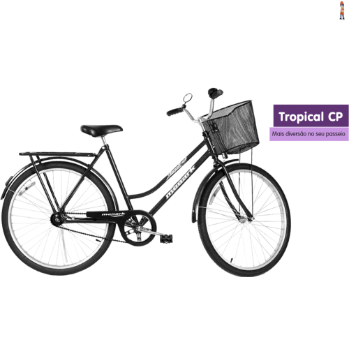 Bicicleta Monark Tropical Aro 26 Freio Contra Pedal 