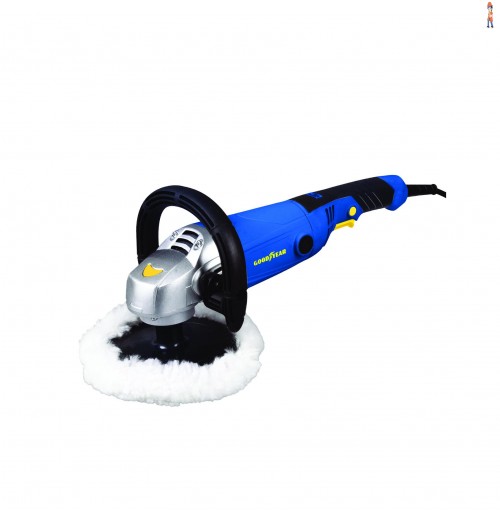 Politriz Angular GOODYEAR P-58125 tem potência de 1200 Watts, é 100% Rolamentada