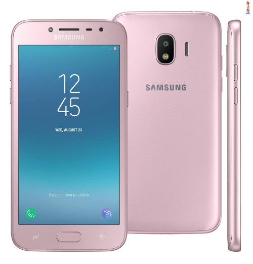 Smartphone Samsung Galaxy J2 Pro Rosa 16GB, Tela 5" Super AMOLED, Dual Chip, Câmera 8MP, Android 7.1, Processador Quad Core de 1.4 Ghz e 1.5GB RAM