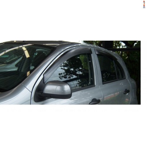 Calha de Chuva (Defletor) TGPoli p/ NISSAN MARCH 11/18 4 Portas - Cód: 32.003