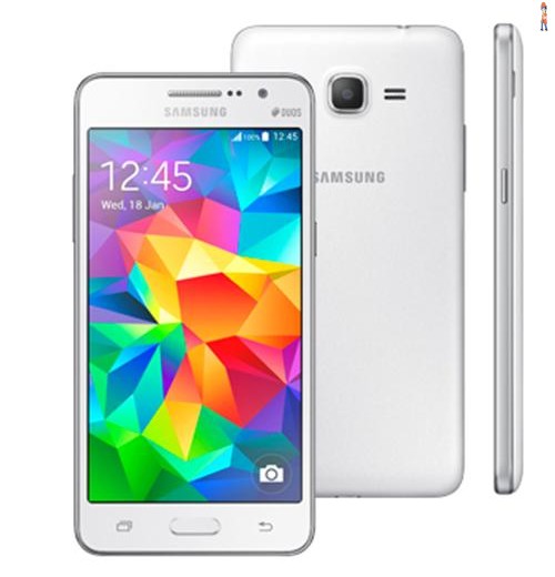 Smartphone Samsung Galaxy Gran Prime Duos SM-G531 Branco com Tela de 5", Dual Chip, Câmera 8MP, Android 5.1 e Processador Quad Core de 1.3Ghz