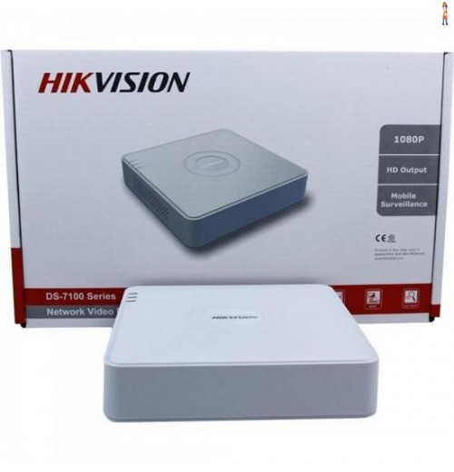 Nvr Gravador Reprodutor Editor 04Ch 40Mbps Ds-7104Ni-E1/4P Hikvision