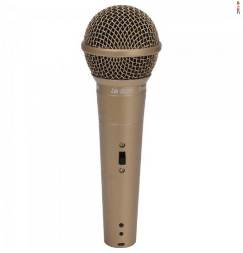 Microfone De Mão Dinâmico Ls58 Champanhe Leson