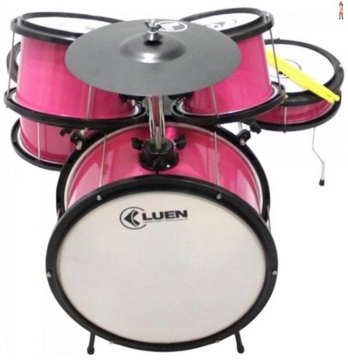 Bateria Infantil Pop Rosa Luen