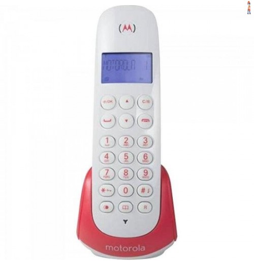 Telefone S/ Fio Com Id De Chamada Moto700S Branco/Vermelho Motorola