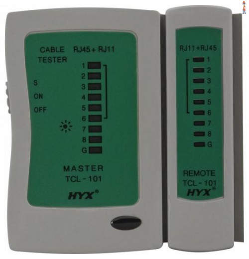 Testador De Cabos Lan Rj-11 E Rj-45 Tcl-101 Hyx