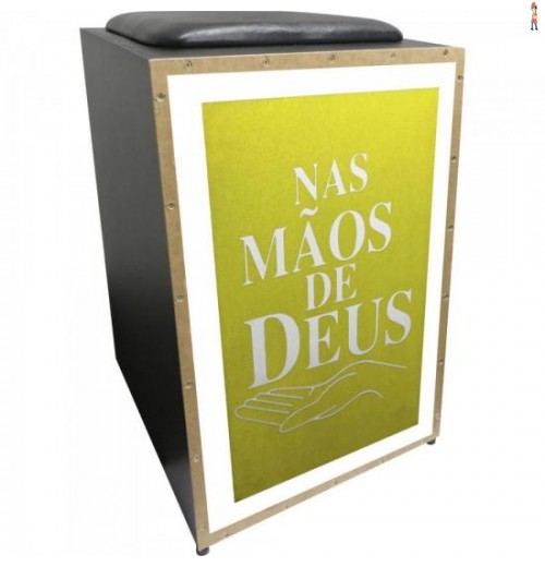 Cajon Eletroacústico Inclinado Profissional K2 Cor-010 Eq Mãos De Deus Jaguar