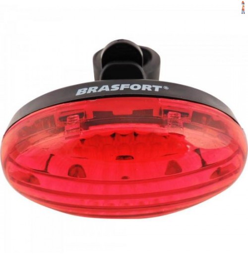 Lanterna Traseira Led P/ Bike Preto Brasfort