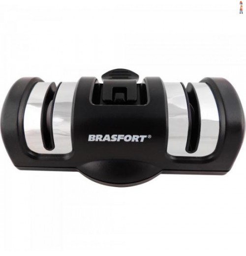 Afiador De Facas 2X1 Cheff Preto Brasfort