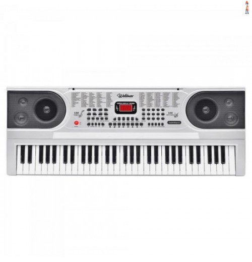 Teclado Estudante 61Teclas 5/8 Stk61 Cinza Waldman