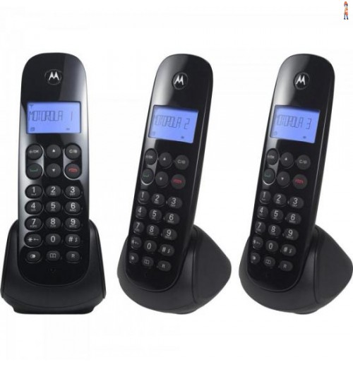 Telefone S/ Fio Digital Mrd3 Moto700 Preto Motorola
