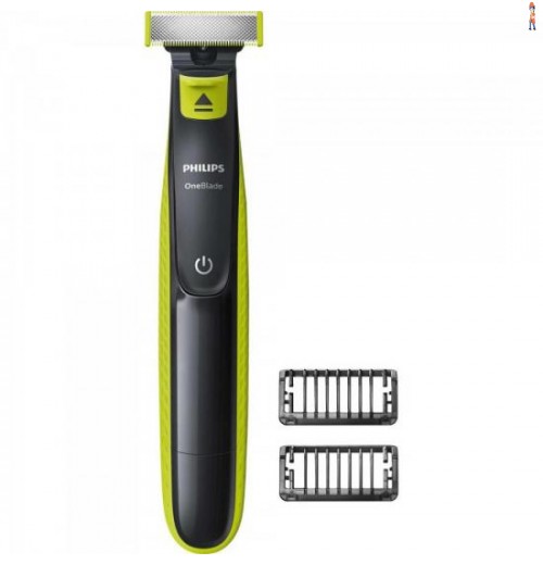 Aparador De Pelos Bivolt Oneblade Qp2521/10 Cinza/Verde Philips