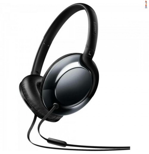Fone De Ouvido Headband On Ear Com Microfone Shl4805Dc/00 Preto Philips