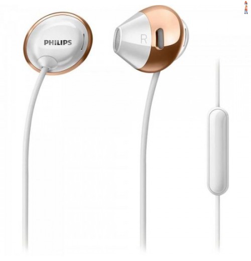 Fone De Ouvido Intra Auricular Com Microfone She4205Wt/00 Branco Philips