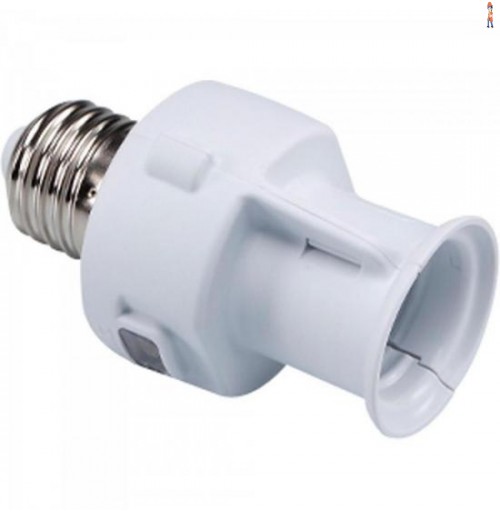 Relé Fotoeletrônico Soquete 100W Bivolt Ajustavel E27 Branco Margirius