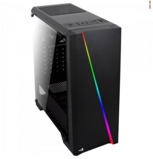 Gabinete Mid Tower Rgb Cylon Preto Aerocool