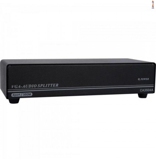 Distribuidor De Video Vga Composto C/ Audio 1 X 4 Rontek