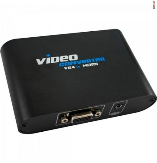 Conversor Vga Para Hdmi Video Converter Preto Pix