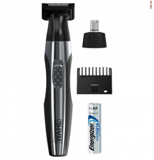 Aparador De Pelos Faciais À Pilha Aa Quickstyle Preto Wahl