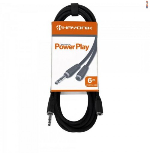 Cabo Power Play P10 (M) X P10 (F) 6M Hobby Preto Hayonik