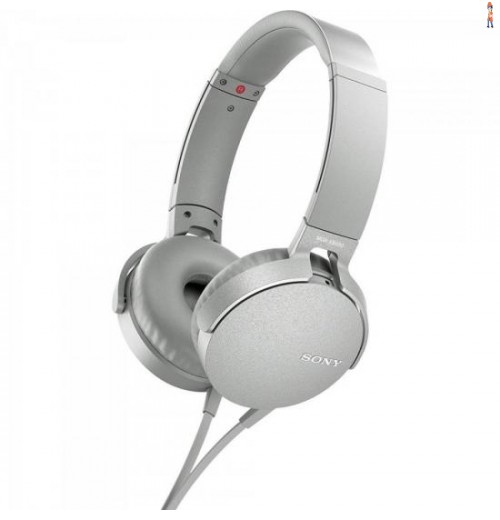 Fone De Ouvido Com Microfone Mdr-Xb550Ap/W Branco Sony