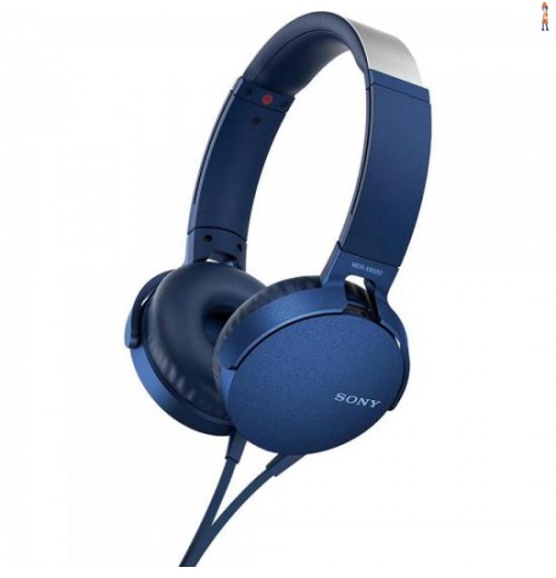 Fone De Ouvido Com Microfone Mdr-Xb550Ap/L Azul Sony