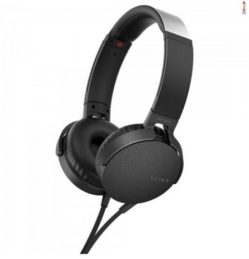 Fone De Ouvido Com Microfone Mdr-Xb550Ap/B Preto Sony