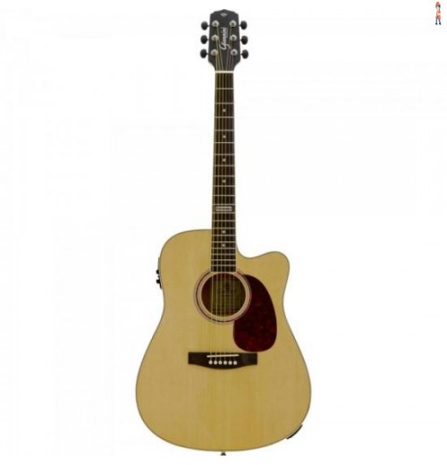 Violão Eletroacústico Dreadnought Folk Cutaway Aço Gf-1D Ceq Natural Giannini
