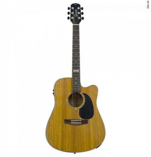 Violão Eletroacústico Dreadnought Folk Cutaway Aço Gf-1D Ceq Zebra Giannini