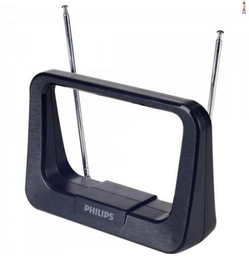 Antena Digital Interna Hdtv/Uhf/Vhf/Fm Sdv1126X/55 Preta Philips