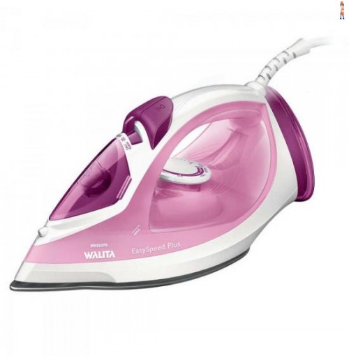 Ferro A Vapor 2000W 220V Easy Speed Ri2042/44 Branco/Rosa Philips Walita
