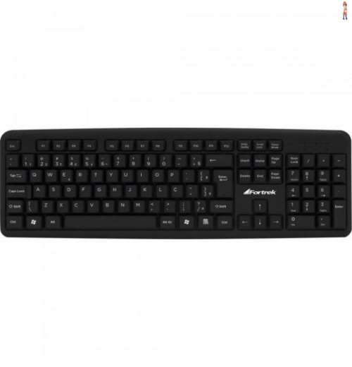 Teclado Standard Usb Skl-104 Preto Fortrek
