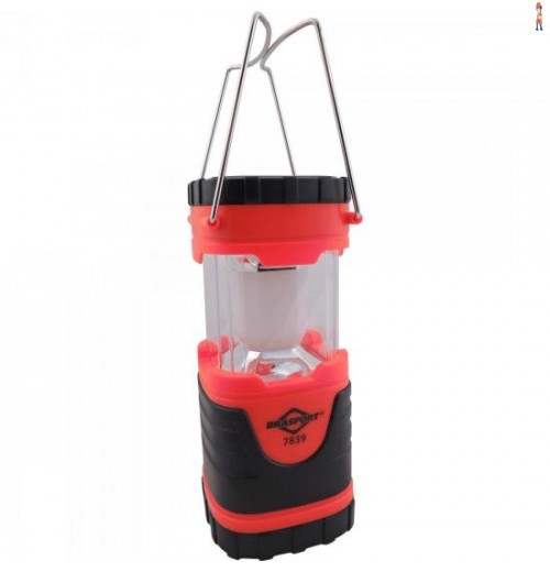 Lampião Retrátil Led Vermelho/Preto Brasfort