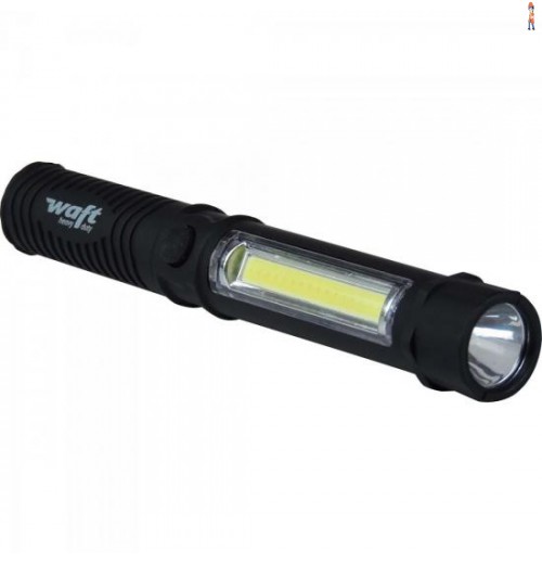Lanterna Caneta Led Double Preta Waft