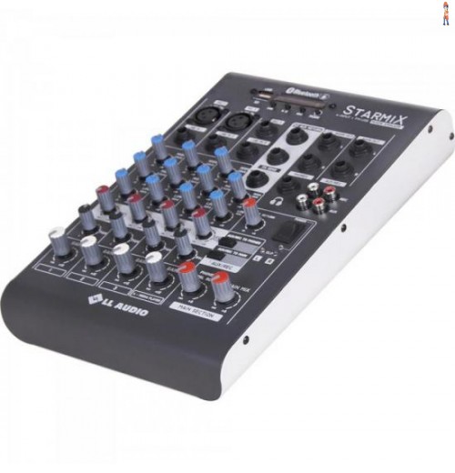 Mesas De Som C/ 04 Canais Stereo Starmix Xms402R Cinza Ll Audio