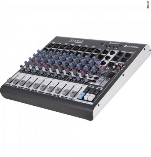 Mesas De Som C/ 10 Canais Stereo Starmix Xms1002R Cinza Ll Audio