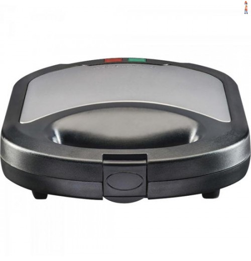 Sanduicheira E Grill Em Aço Inox 127V Si01 Preta/Prata Agratto