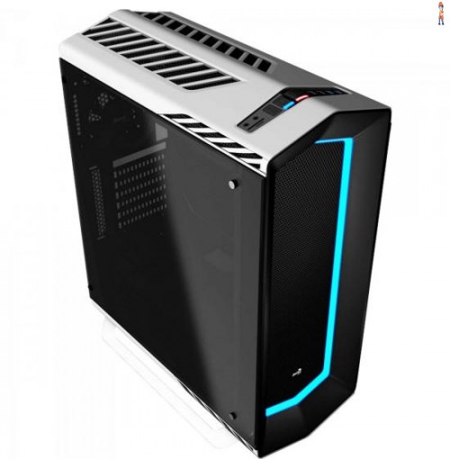 Gabinete Gamer Mid Tower Tempered Glass Project 7 En58362 Branco Aerocool