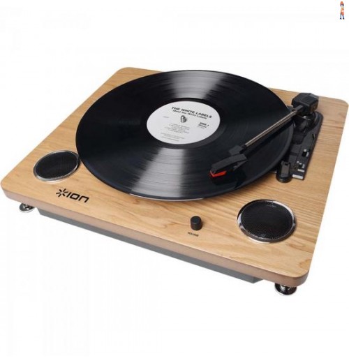 Toca Discos Com Alto Falante + Conversor Digital Mp3 Archive Lp Ion