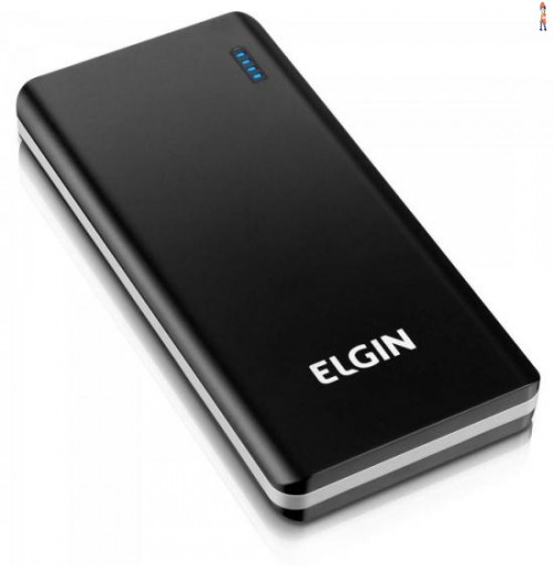 Carregador Portátil Usb 10000Mah Cp10K Slim Preto/Cinza Elgin