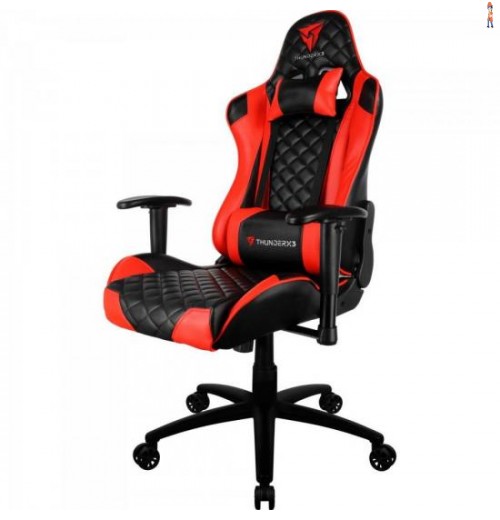 Cadeira Gamer Profissional Tgc12 Preta/Vermelha Thunderx3