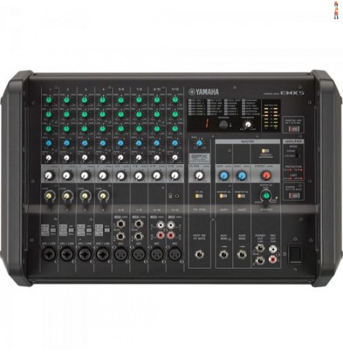 Mixer Analógico Amplificado Emx5 Preto Yamaha