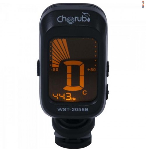Afinador Cromático Wst-2058 Preto Cherub