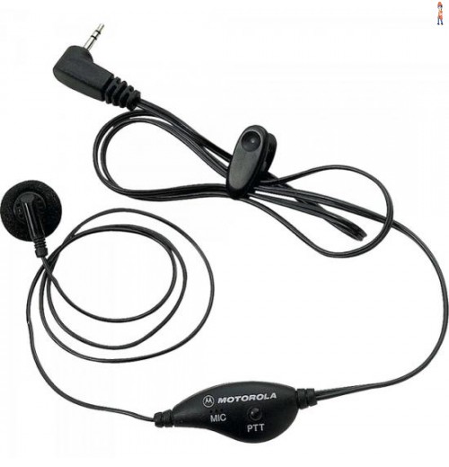 Fone De Ouvido Com Microfone Ptt Para Rádios Talkabout Frs53727B Preto Motorola