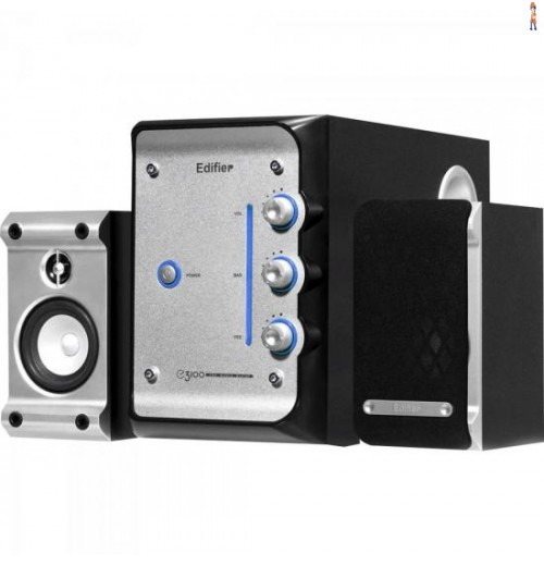 Caixa De Som 2.1 Com Subwoofer 28W Rms E3100 Preto/Prata Edifier