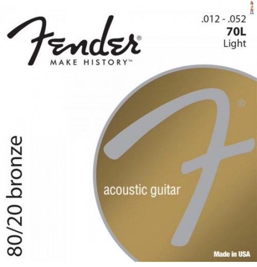 Encordoamento Para Violão Aço 0.012 70L Bronze Fender